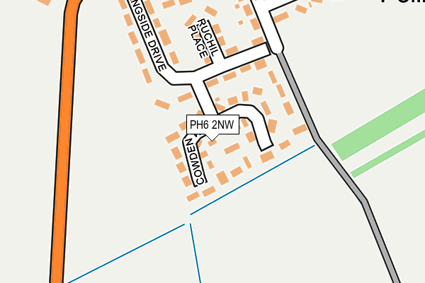 PH6 2NW map - OS OpenMap – Local (Ordnance Survey)
