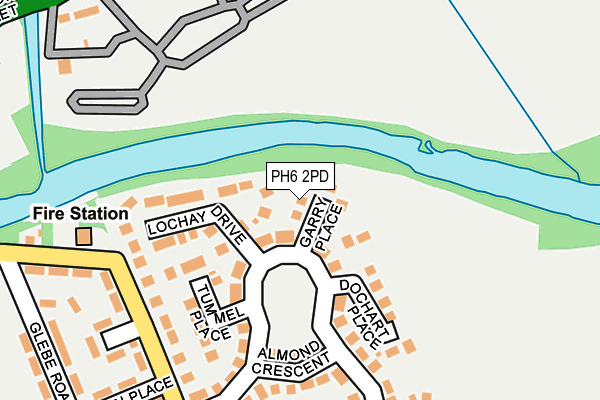 PH6 2PD map - OS OpenMap – Local (Ordnance Survey)
