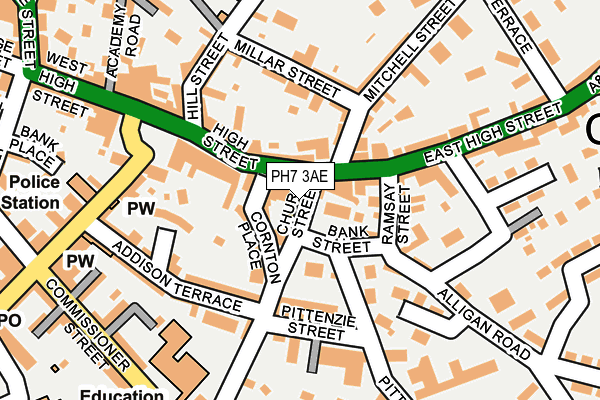 PH7 3AE map - OS OpenMap – Local (Ordnance Survey)