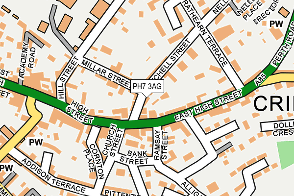 PH7 3AG map - OS OpenMap – Local (Ordnance Survey)
