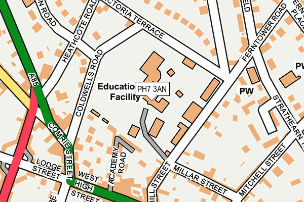 PH7 3AN map - OS OpenMap – Local (Ordnance Survey)