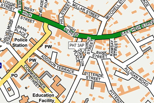 PH7 3AP map - OS OpenMap – Local (Ordnance Survey)