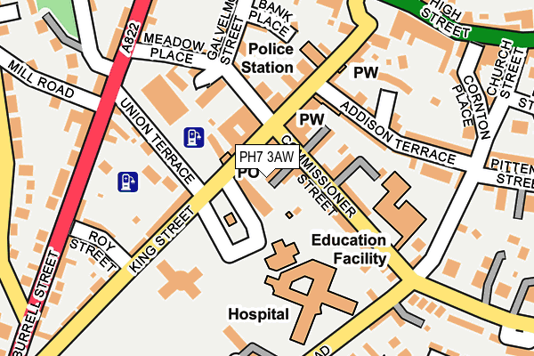 PH7 3AW map - OS OpenMap – Local (Ordnance Survey)