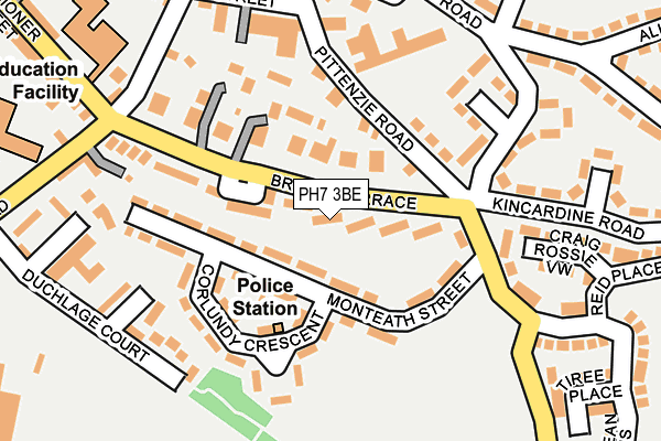 PH7 3BE map - OS OpenMap – Local (Ordnance Survey)