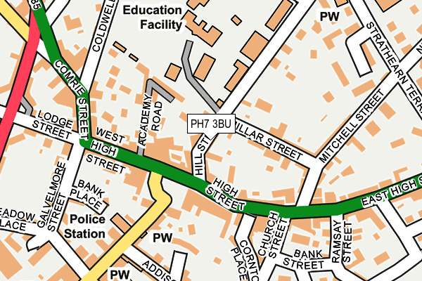PH7 3BU map - OS OpenMap – Local (Ordnance Survey)