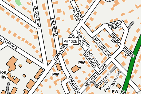 PH7 3DB map - OS OpenMap – Local (Ordnance Survey)