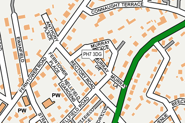 PH7 3DG map - OS OpenMap – Local (Ordnance Survey)