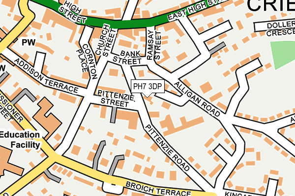 PH7 3DP map - OS OpenMap – Local (Ordnance Survey)