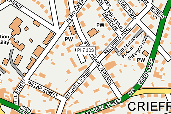 PH7 3DS map - OS OpenMap – Local (Ordnance Survey)