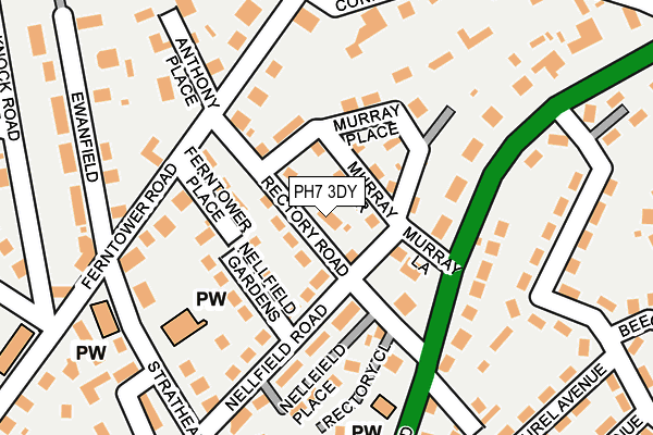 PH7 3DY map - OS OpenMap – Local (Ordnance Survey)
