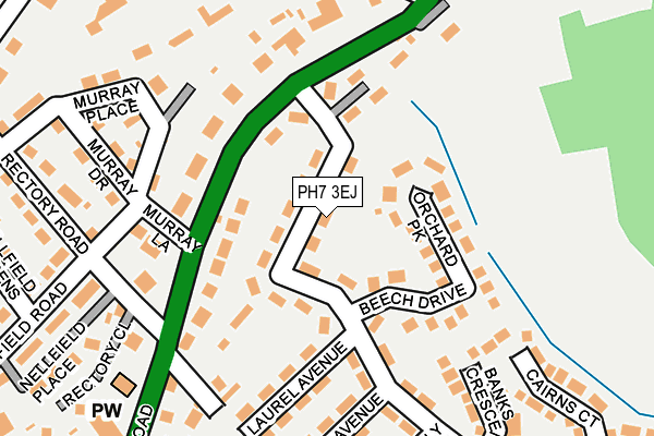 PH7 3EJ map - OS OpenMap – Local (Ordnance Survey)