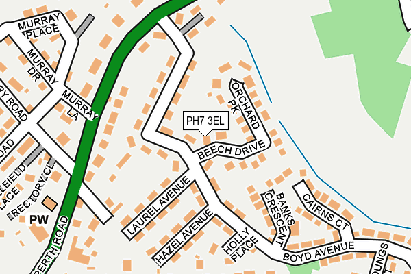 PH7 3EL map - OS OpenMap – Local (Ordnance Survey)