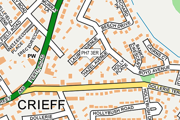 PH7 3ER map - OS OpenMap – Local (Ordnance Survey)