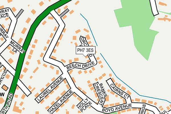 PH7 3ES map - OS OpenMap – Local (Ordnance Survey)