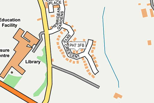 PH7 3FB map - OS OpenMap – Local (Ordnance Survey)