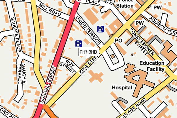 PH7 3HD map - OS OpenMap – Local (Ordnance Survey)