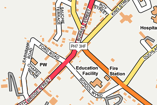 PH7 3HF map - OS OpenMap – Local (Ordnance Survey)