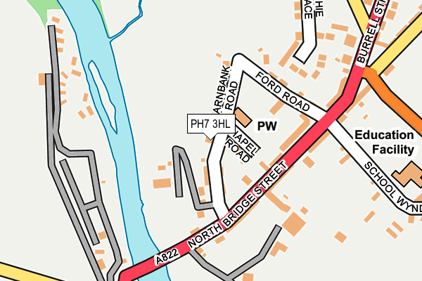 PH7 3HL map - OS OpenMap – Local (Ordnance Survey)