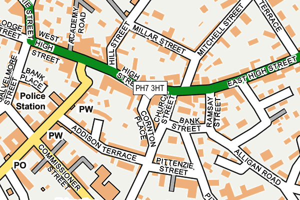 Map of CRIEFF HARDWARE LIMITED at local scale