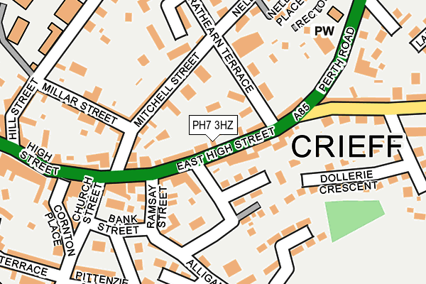 PH7 3HZ map - OS OpenMap – Local (Ordnance Survey)