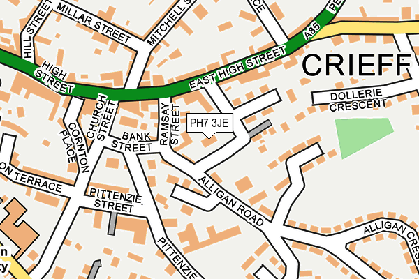 PH7 3JE map - OS OpenMap – Local (Ordnance Survey)