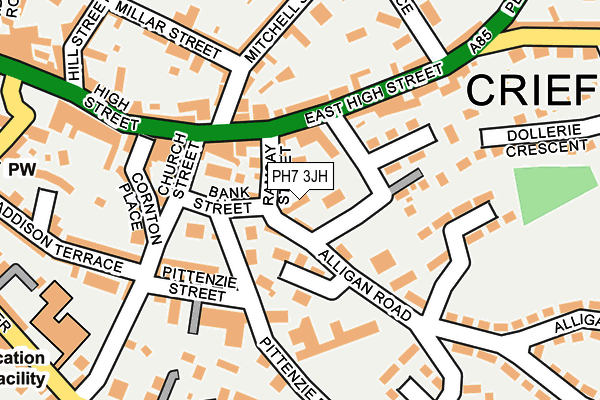 PH7 3JH map - OS OpenMap – Local (Ordnance Survey)