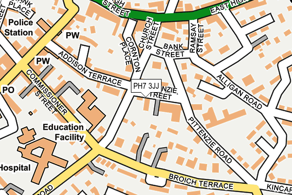 PH7 3JJ map - OS OpenMap – Local (Ordnance Survey)