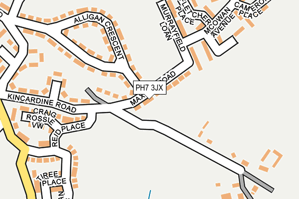 PH7 3JX map - OS OpenMap – Local (Ordnance Survey)