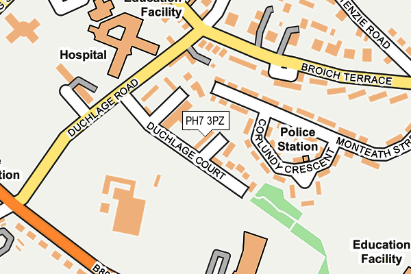 PH7 3PZ map - OS OpenMap – Local (Ordnance Survey)