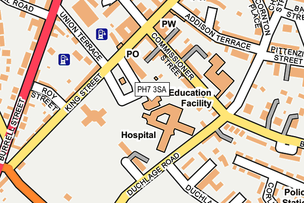 PH7 3SA map - OS OpenMap – Local (Ordnance Survey)