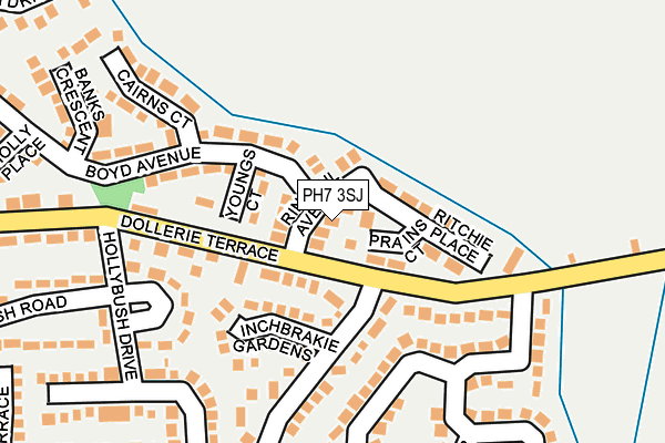 PH7 3SJ map - OS OpenMap – Local (Ordnance Survey)