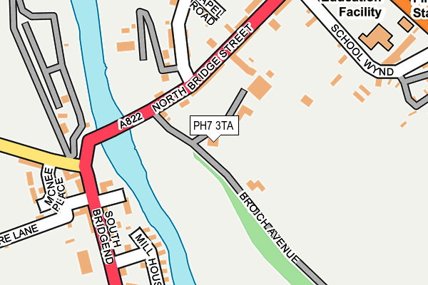 PH7 3TA map - OS OpenMap – Local (Ordnance Survey)