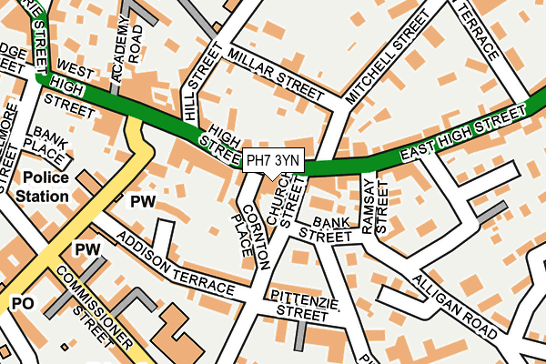 PH7 3YN map - OS OpenMap – Local (Ordnance Survey)