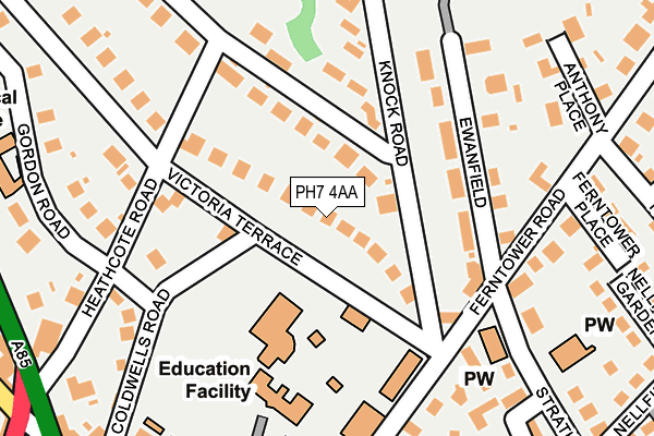 PH7 4AA map - OS OpenMap – Local (Ordnance Survey)