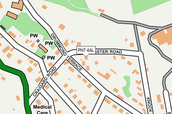 PH7 4AL map - OS OpenMap – Local (Ordnance Survey)
