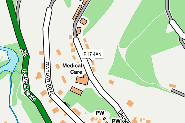 PH7 4AN map - OS OpenMap – Local (Ordnance Survey)