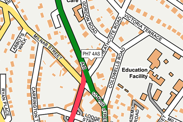 PH7 4AS map - OS OpenMap – Local (Ordnance Survey)