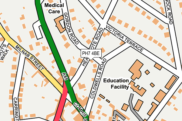 PH7 4BE map - OS OpenMap – Local (Ordnance Survey)