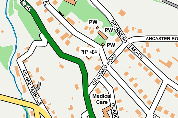 PH7 4BX map - OS OpenMap – Local (Ordnance Survey)