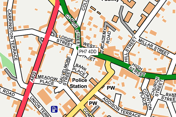 PH7 4DD map - OS OpenMap – Local (Ordnance Survey)
