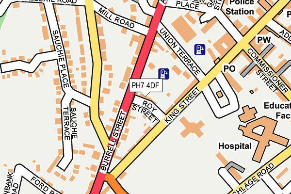 PH7 4DF map - OS OpenMap – Local (Ordnance Survey)