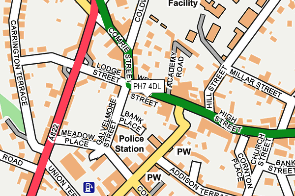 PH7 4DL map - OS OpenMap – Local (Ordnance Survey)