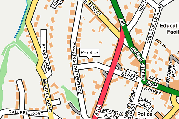 PH7 4DS map - OS OpenMap – Local (Ordnance Survey)