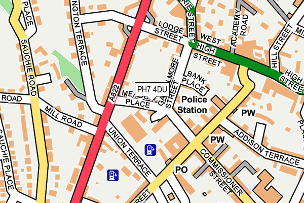 PH7 4DU map - OS OpenMap – Local (Ordnance Survey)
