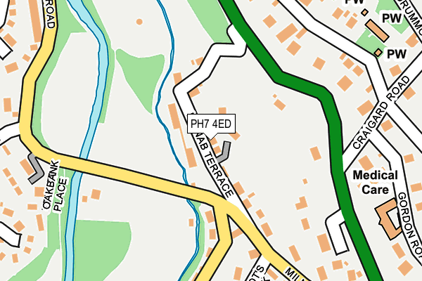 PH7 4ED map - OS OpenMap – Local (Ordnance Survey)