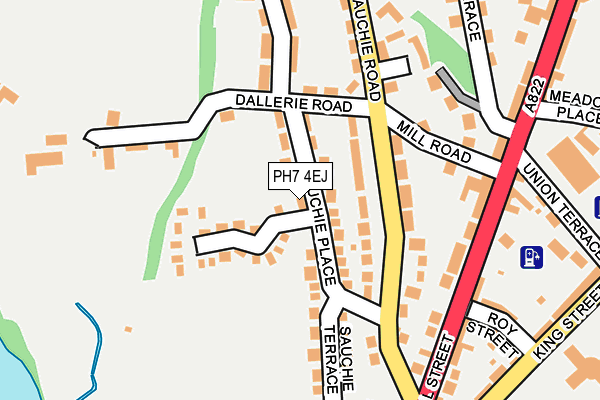 PH7 4EJ map - OS OpenMap – Local (Ordnance Survey)