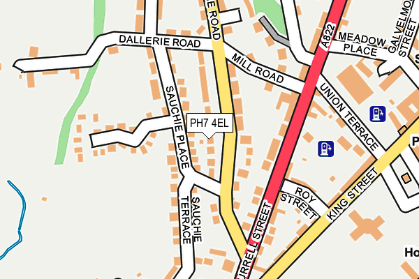 PH7 4EL map - OS OpenMap – Local (Ordnance Survey)
