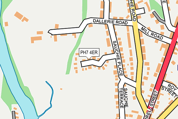 PH7 4ER map - OS OpenMap – Local (Ordnance Survey)