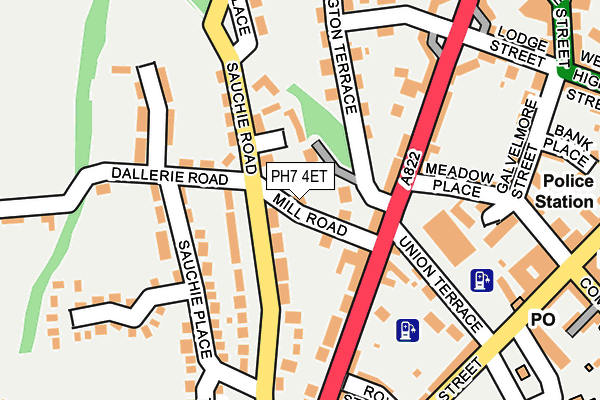 PH7 4ET map - OS OpenMap – Local (Ordnance Survey)