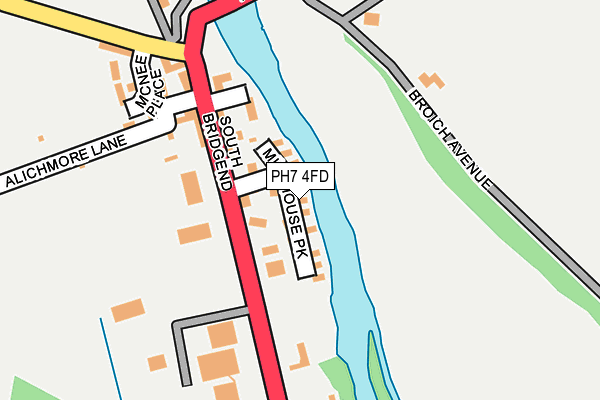 PH7 4FD map - OS OpenMap – Local (Ordnance Survey)